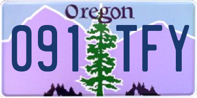 OR license plate 091TFY