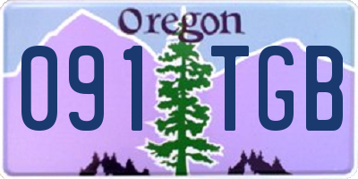 OR license plate 091TGB