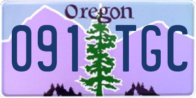 OR license plate 091TGC