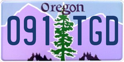 OR license plate 091TGD