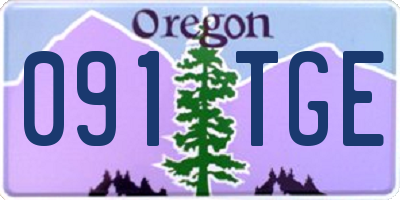 OR license plate 091TGE