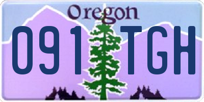 OR license plate 091TGH