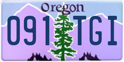 OR license plate 091TGI