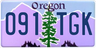 OR license plate 091TGK