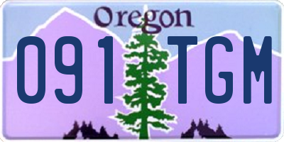 OR license plate 091TGM