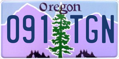 OR license plate 091TGN