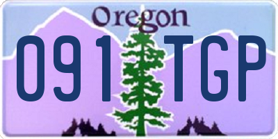 OR license plate 091TGP