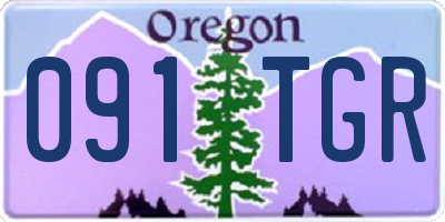 OR license plate 091TGR