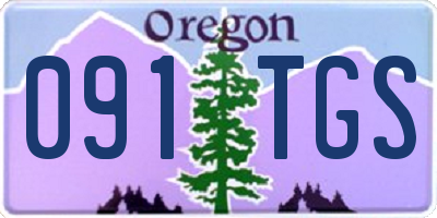OR license plate 091TGS