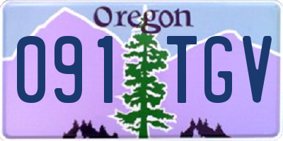 OR license plate 091TGV