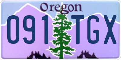 OR license plate 091TGX