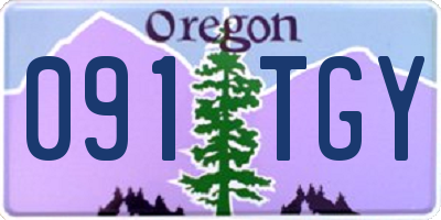 OR license plate 091TGY