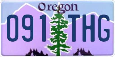 OR license plate 091THG