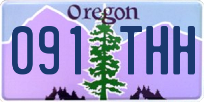 OR license plate 091THH