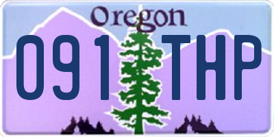 OR license plate 091THP
