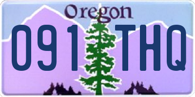 OR license plate 091THQ