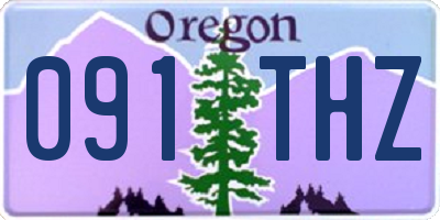 OR license plate 091THZ