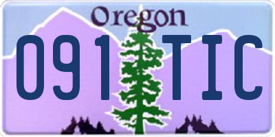 OR license plate 091TIC