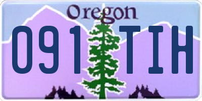 OR license plate 091TIH