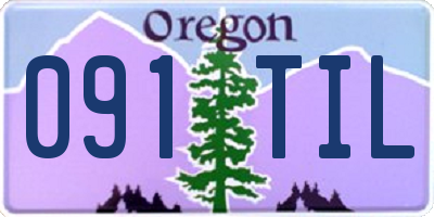 OR license plate 091TIL
