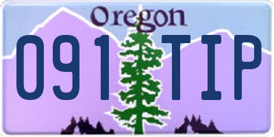 OR license plate 091TIP