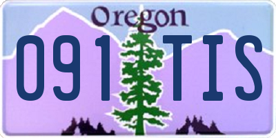 OR license plate 091TIS
