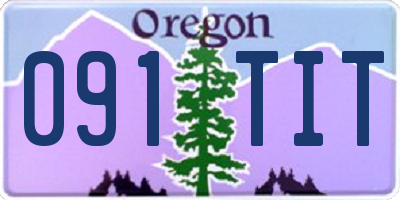 OR license plate 091TIT