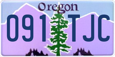 OR license plate 091TJC