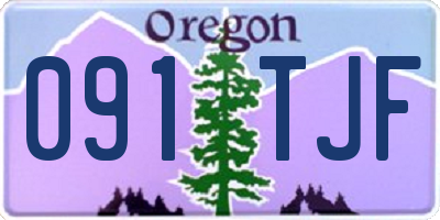 OR license plate 091TJF