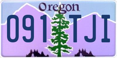 OR license plate 091TJI