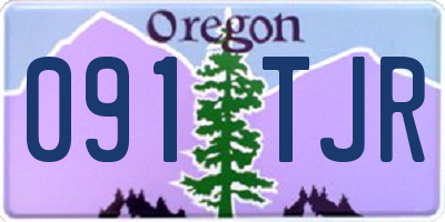 OR license plate 091TJR