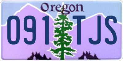 OR license plate 091TJS