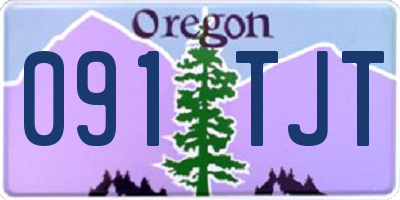 OR license plate 091TJT