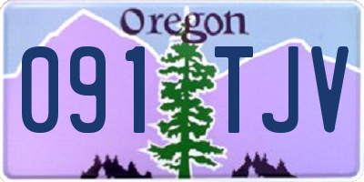OR license plate 091TJV