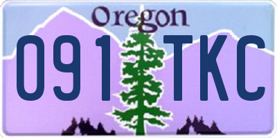 OR license plate 091TKC