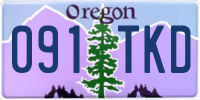 OR license plate 091TKD