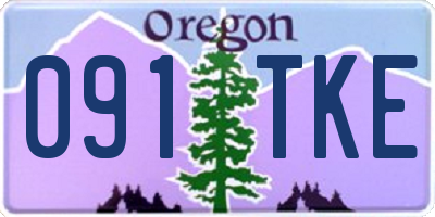 OR license plate 091TKE