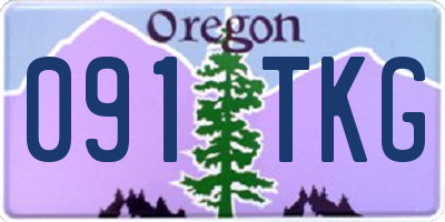 OR license plate 091TKG
