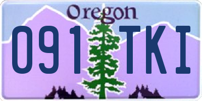 OR license plate 091TKI