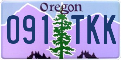 OR license plate 091TKK