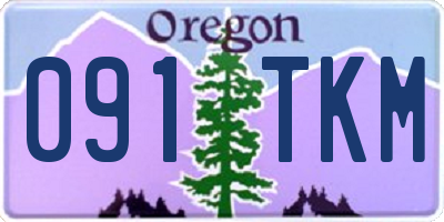 OR license plate 091TKM