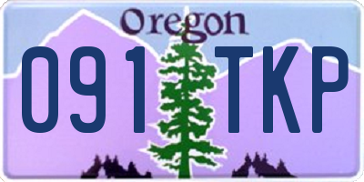 OR license plate 091TKP