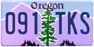 OR license plate 091TKS