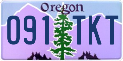 OR license plate 091TKT