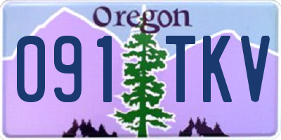 OR license plate 091TKV