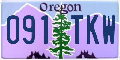 OR license plate 091TKW