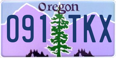 OR license plate 091TKX