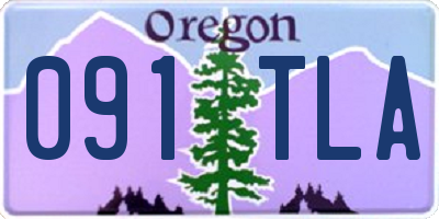 OR license plate 091TLA