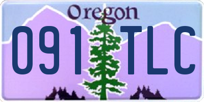 OR license plate 091TLC