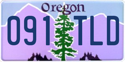 OR license plate 091TLD
